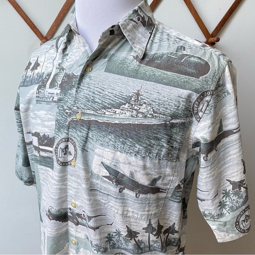 Vintage Reyn Spooner Pearl Harbor Hawaiian Shirt - Picture 5 of 15